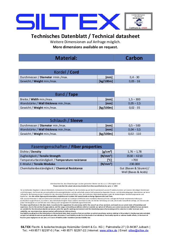 Siltex Technisches-Datenblatt-ALLGEMEIN-Carbon
